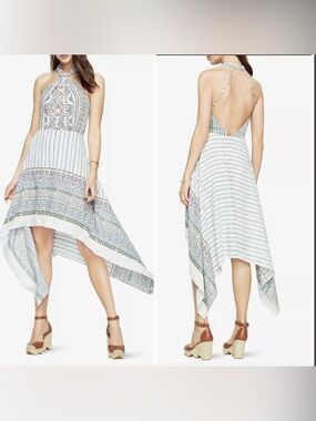 BCBGMaxAzria Asymmetrical “ scarf” hemline Danela Dress